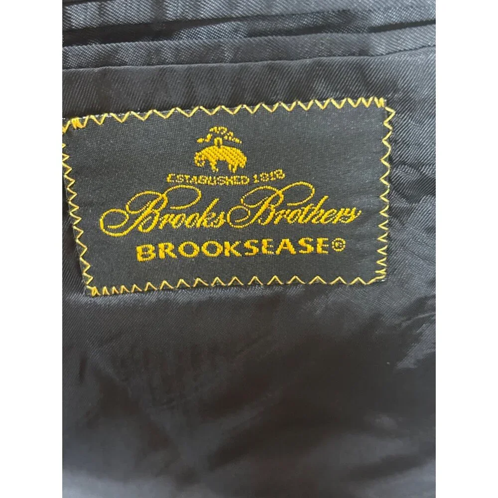 Brooks Brothers‎ Booksease Mens Black Wool Blazer Size 44R